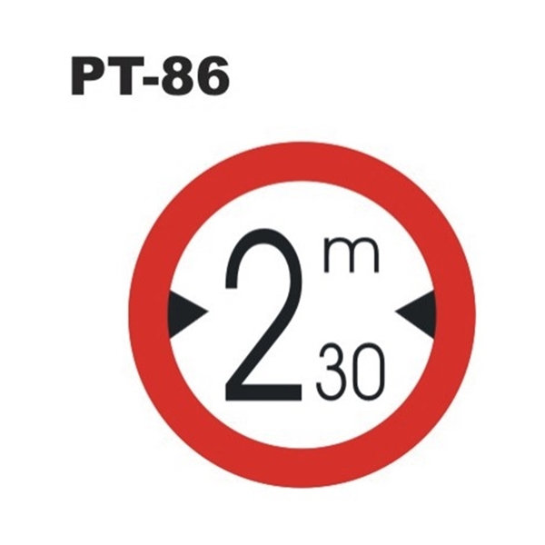 GENİŞLİĞİ 2,5 M DEN FAZLA OLAN ARAÇ GİREMEZ